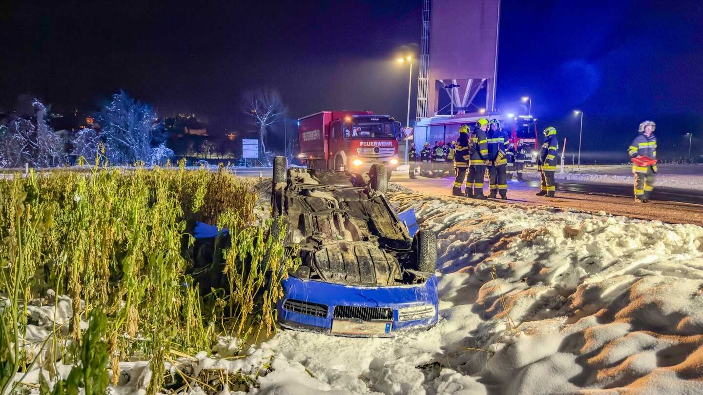 PKW überschlug sich